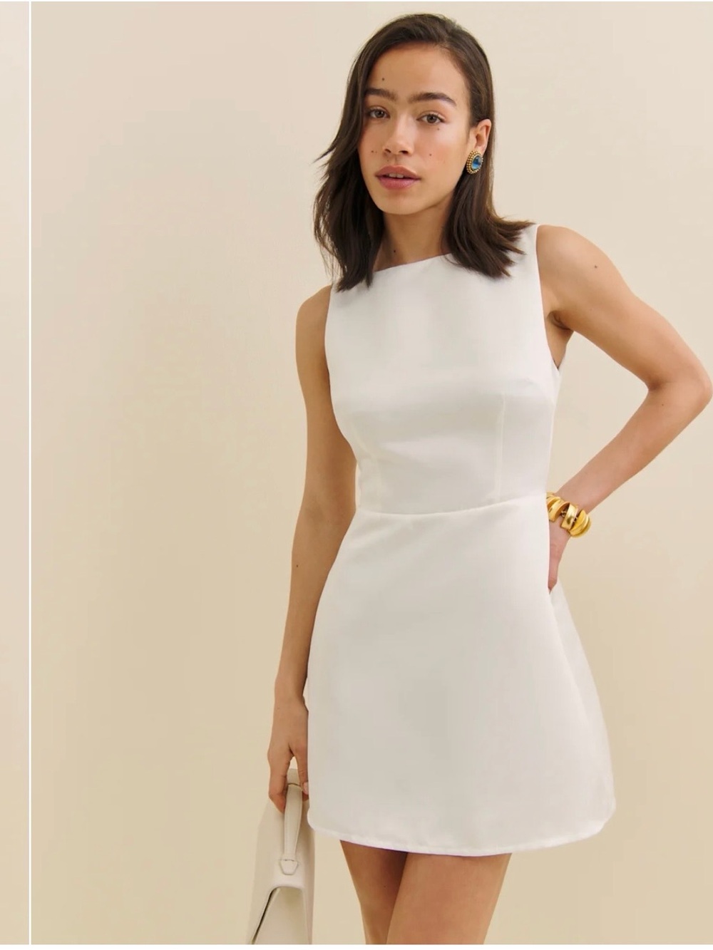 Reformation White Zenni dress Size 2 - Picture 4 of 9
